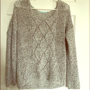 Maurices Grey and Black Sweater